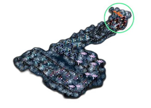 Coordinates Phoenix of Darkness · žaidimo vaizdas