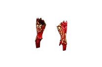Red Flame Apocalypse Illusion Knight Gloves