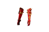 Red Flame Apocalypse Lancer Gloves